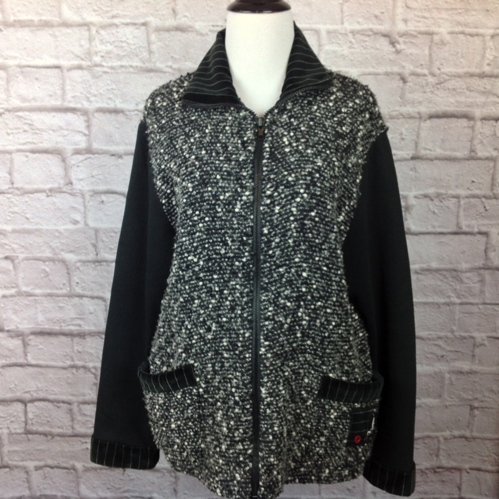 Kd Spring Cardigan Sweater Women Large Wool Flaw